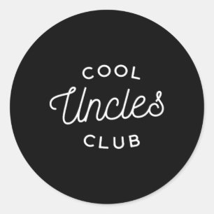 Cool Uncles Club Vater Daddy Vatervater Day Runder Aufkleber