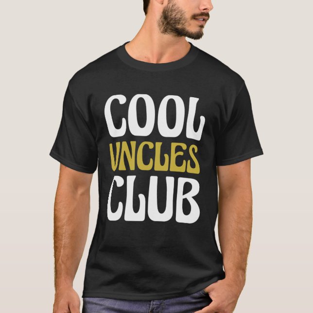 Cool Uncles Club wird Onkel T-Shirt (Vorderseite)