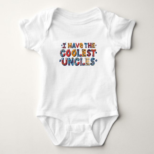Cool Uncles Hockey Infant One Piece  Baby Strampler (Vorderseite)