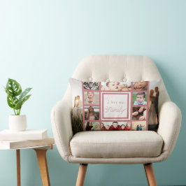 Cool und trendy pink I Liebe meine FamilienfotoCol Lendenkissen
