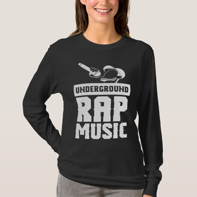 Cool Underground Rap Music Rap T-Shirt (Vorderseite)