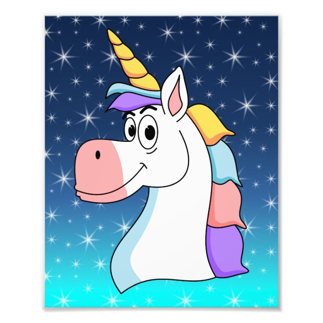 Cool Unicorn Fotodruck (Vorne)