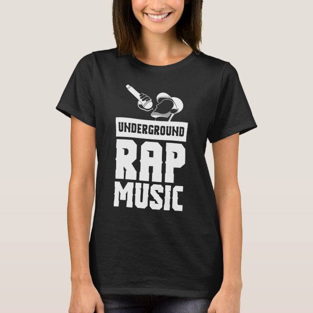 Cool Untergrund Rap Music Rap T-Shirt (Vorderseite)