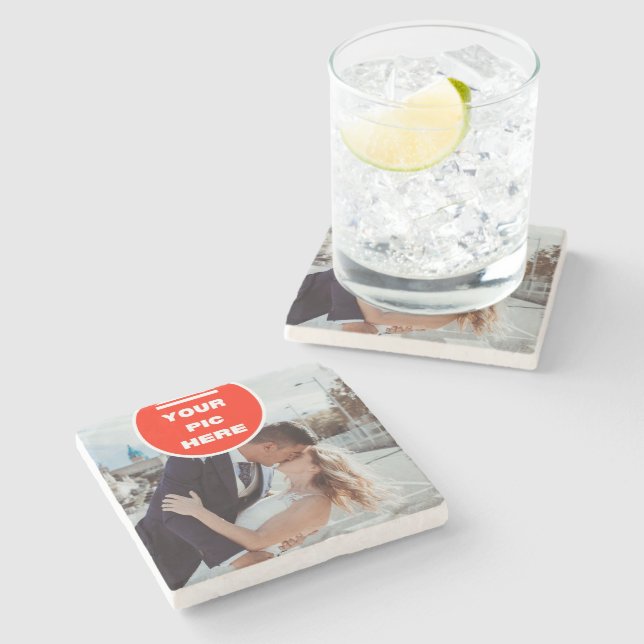 Cool! Untersetzer aus Marmor - Personalisiert (Seitenansicht)