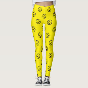 Cool verschüttetes, festes, scharfes Gesichtsmuste Leggings