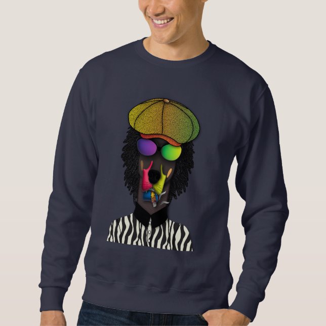 "Cool Vibes Only" Urban Doberman Sweatshirt (Vorderseite)