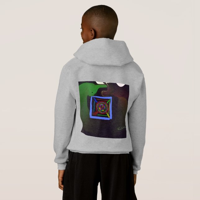 Cool View! - Boy's Hoodie (Schwarz voll)