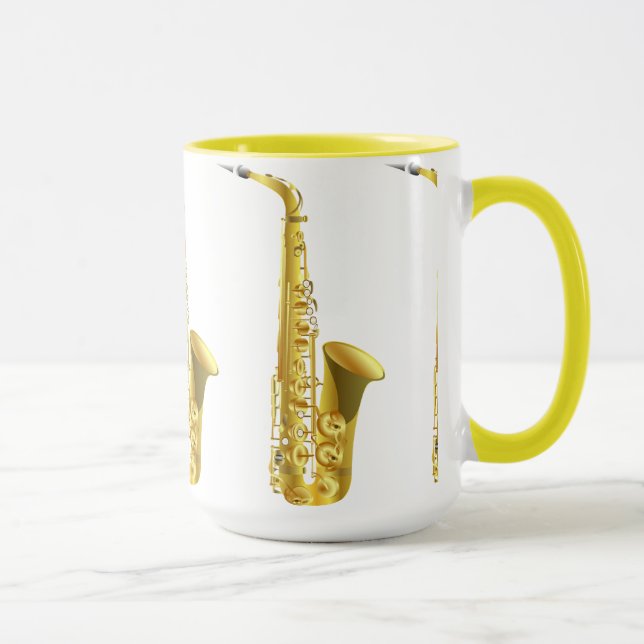 Cool Vintages Saxophon Tasse (Rechts)