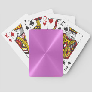 Cool Violet Stainless Shiny Metallic Playing Cards Spielkarten