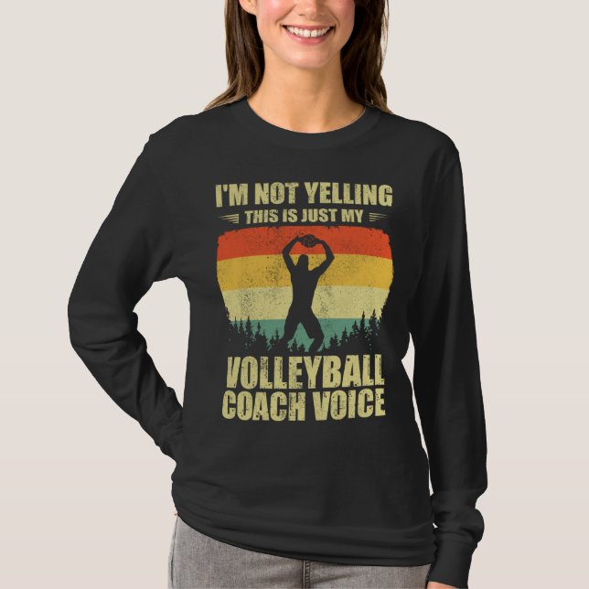 Cool Volleyball Coach For Men Women Team Volleybal T-Shirt (Vorderseite)