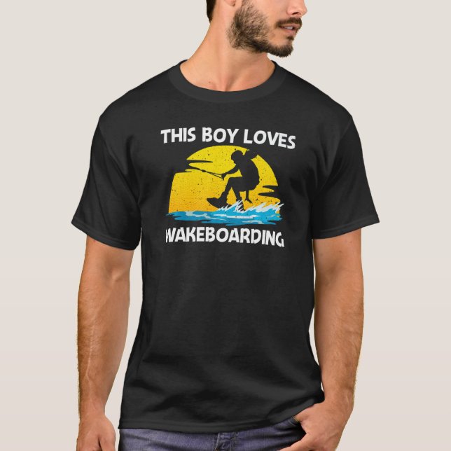 Cool Wakeboarding For Boys Men Wakeboard Wakeboard T-Shirt (Vorderseite)