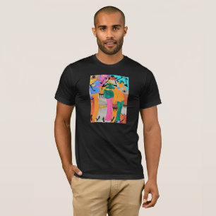 Cool Watercolor Kenya African Art Joy Dance T-Shirt
