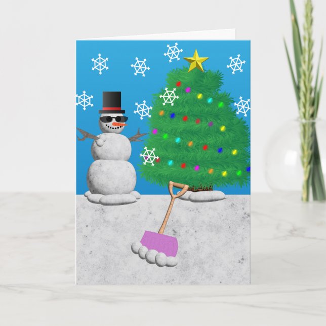 Cool Weihnachten Vibes Karte (Vorderseite)