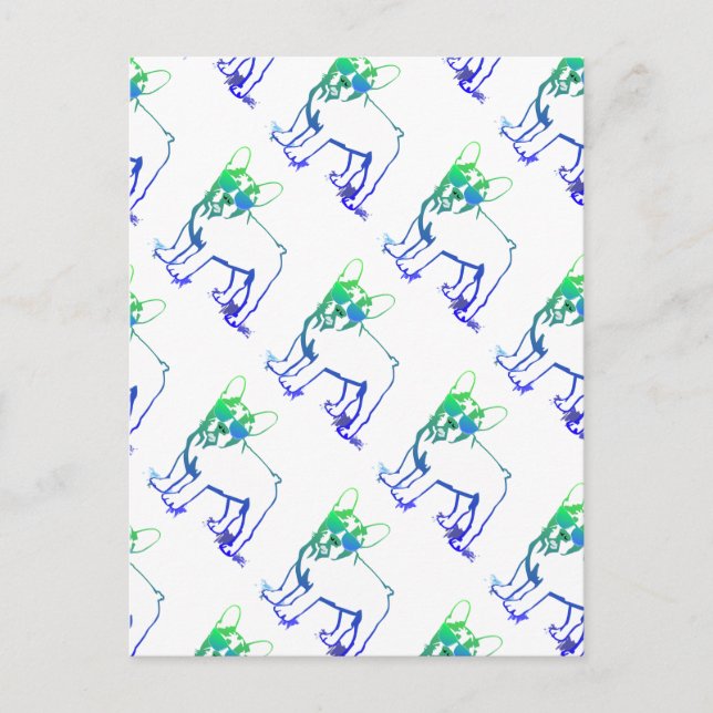 Cool Welpe Postkarte (Vorderseite)