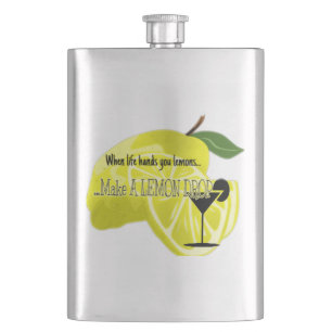 Cool, wenn das Leben Ihnen Zitronen-Flasche Flachmann
