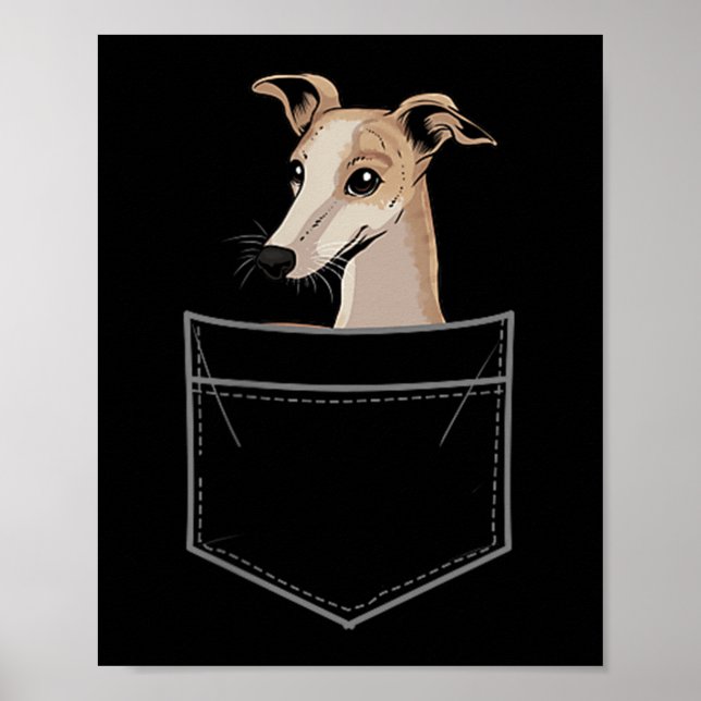 Cool Whippet Design For Men Women Pet Dog Whippet  Poster (Vorne)