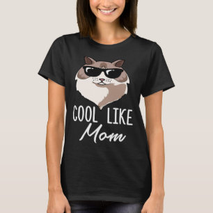 Cool wie Mama Ragdoll-Katze Mutter Weihnachten T-Shirt