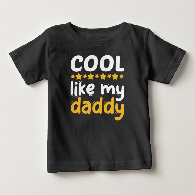 Cool wie mein Vater Baby T-shirt (Vorderseite)