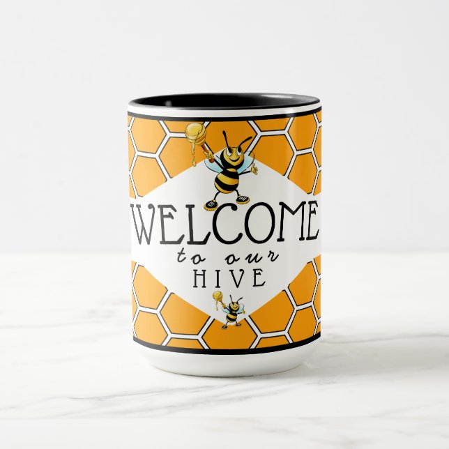 Cool Willkommen in unserem Bienenstock-Cooffee Tasse (Zentrum)