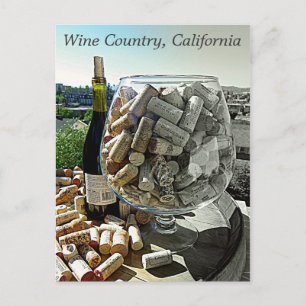 Cool Wine Postcard! Postkarte