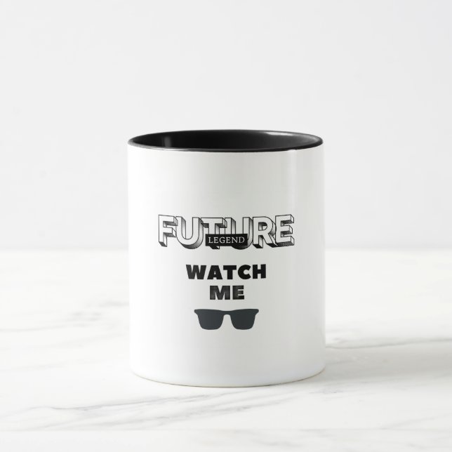 Cool Witty Design Future Legend Tasse (Zentrum)