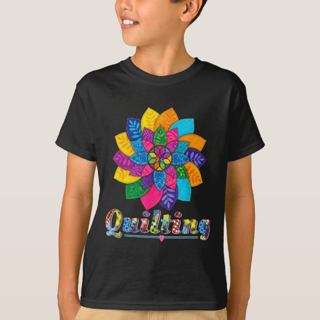 Cool Women Quilting Sewing Love Quilt Patterns Qui T-Shirt (Vorderseite)