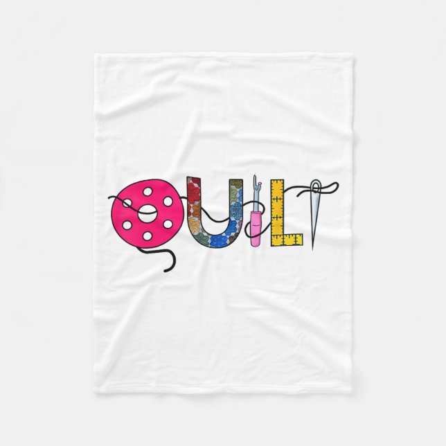 Cool Womens Quilt Quilting Sewing Hobby Crafter Gi Fleecedecke (Vorderseite)