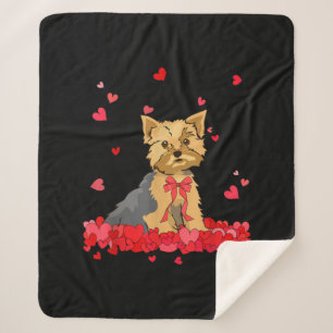 Cool Yorkshire Terrier Valentinstag T-Shirt Dog Li Sherpadecke