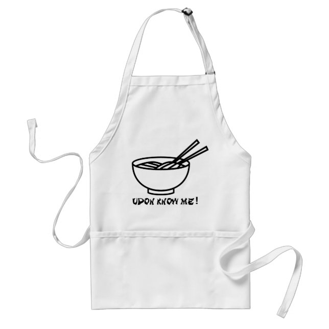 Cool You Don't Know Me UDON Wordplay Funny Apron Schürze (Vorne)