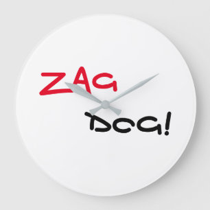 Cool Zag Dog Quartz Wall Clock Große Wanduhr