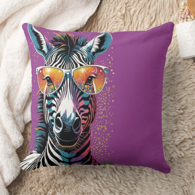 Cool Zebra Vibes Kissen (Decke)