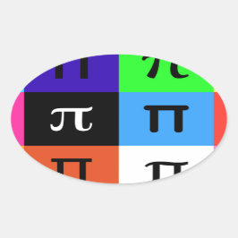 Coolblock-Happy-Pin Ovaler Aufkleber