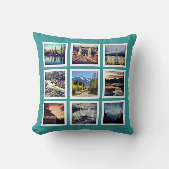 Coole 18 Instagram Foto-Gitter-Gewohnheit Kissen (Vorderseite)