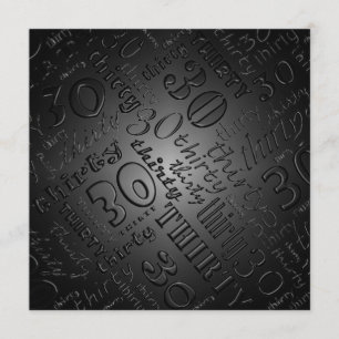 Coole 30. Geburtstags-Party Einladung