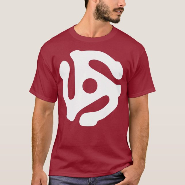 Coole 45-RPM-Adapter-Spider-Record-DJ-Turntable T-Shirt (Vorderseite)