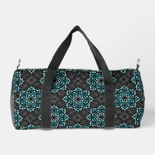 Coole Abstrakte Aquamarine und schwarz populäre Bl Duffle Bag