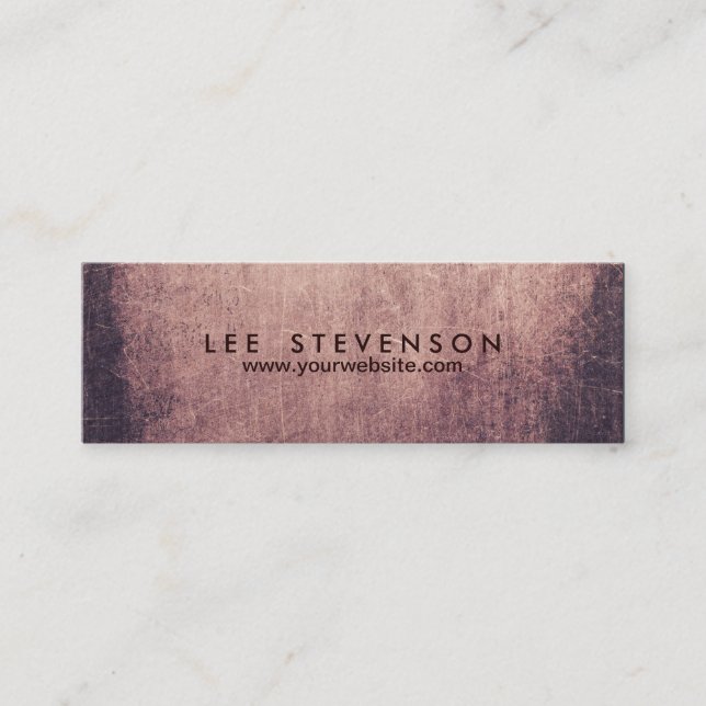 Coole Abstrakte Grunge Artist Business Card Mini Visitenkarte (Vorderseite)