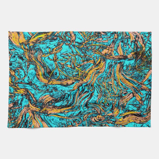 COOLE Abstrakte Kunst Geschirrtuch (Horizontal)