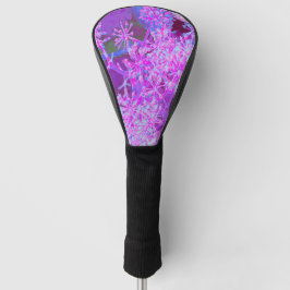Coole Abstrakte Retro-Natur in heißrosa und Lila Golf Headcover