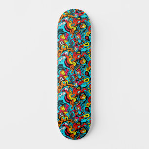Coole Abstrakte Stadtstraße Art Wide Skateboard