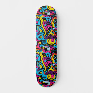 Coole Abstrakte Stadtstraße Art Wide Skateboard