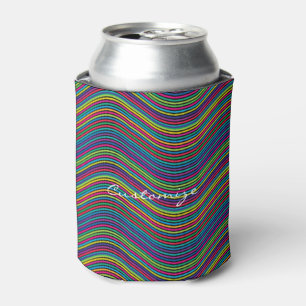 Coole Abstrakte Wavy Line Art Thunder_Cove Dosenkühler