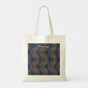 Coole Abstrakte Wavy Line Art Thunder_Cove Tragetasche