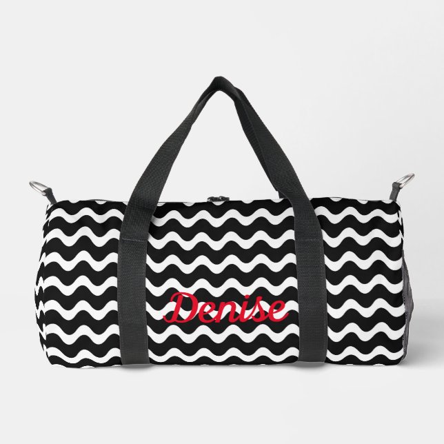 Coole Abstraktionswelle Duffle Bag (Vorderseite)