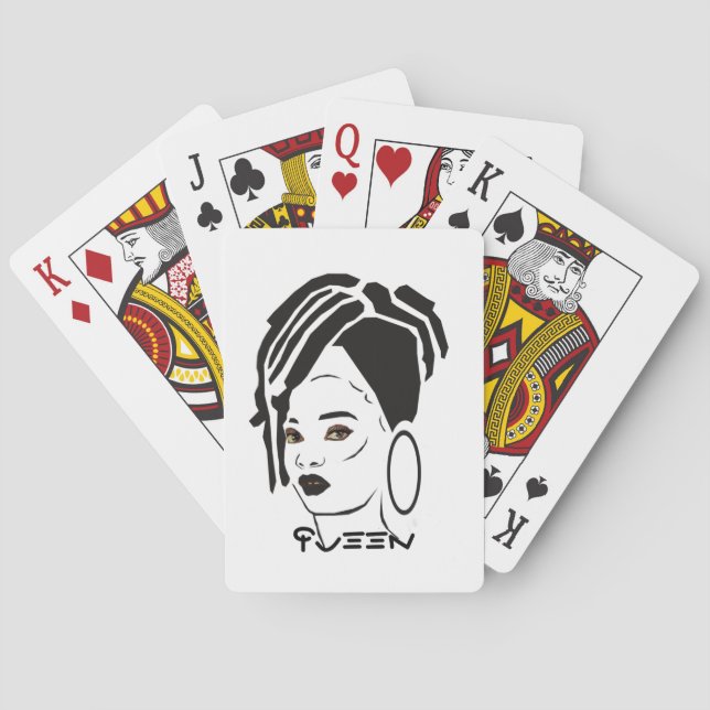 Coole African Queen Bicycle Playing Cards Spielkarten (Rückseite)