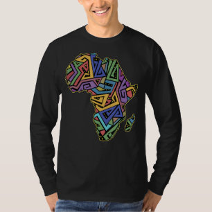 Coole Afrika-Karte Afrikaner Geografie-Welt T-Shirt