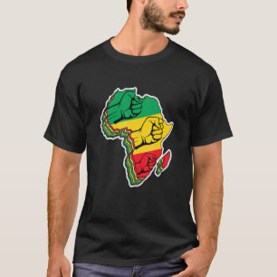Coole Afrika Karte Kente Tuch für Männer Frauen Af T-Shirt