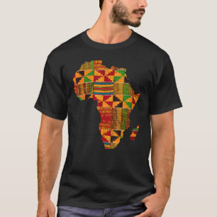 Coole Afrika Karte Kente Tuch für Männer Frauen Af T-Shirt