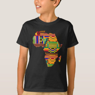 Coole Afrika Karte Kente Tuch für Wo African Love T-Shirt