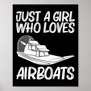 Coole Airboat-Geschenke für Mädchen Mama Airboat-R Poster